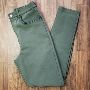 vintage 80s ribbed olive riding pants